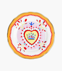 Mamma Mia Heart Small Plate - Porcelain Ø16cm - Roomours