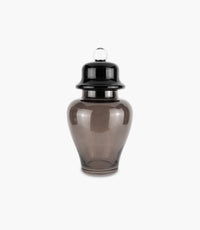 Vesti La Tavola Classic Taupe Glass Potiche 27X46cm
