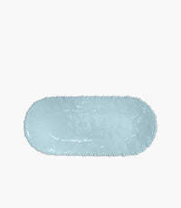 Joke Table & Kitchen Aqua Melamine Serving Plate 53x24 Cm