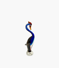 Crane Glass Sculpture 14×10×42 cm