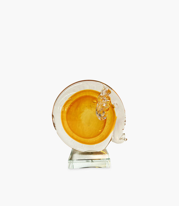 Elephant Glass Sculpture 18×8×17.5 cm