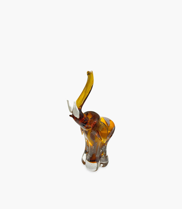 Elephant Glass Sculpture 20×15×34 cm