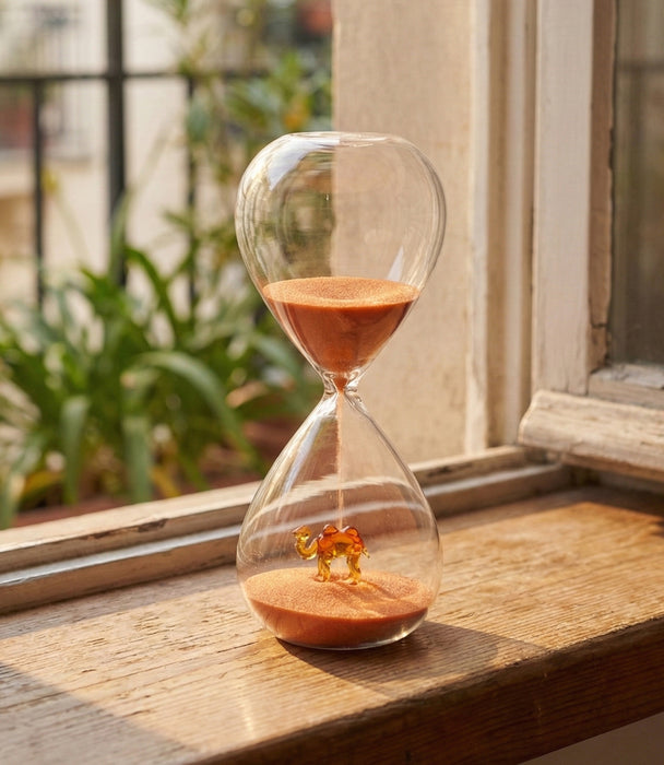 Rainbow Orange Hour Glass