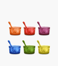 Baroque & RockAnniv. Set6 Ice Cream Bowl Mix.Col. Ø8.5 H5cm