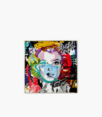 Street Art Porcelain Maxi Tray 27x27cm - Marylin - Roomours