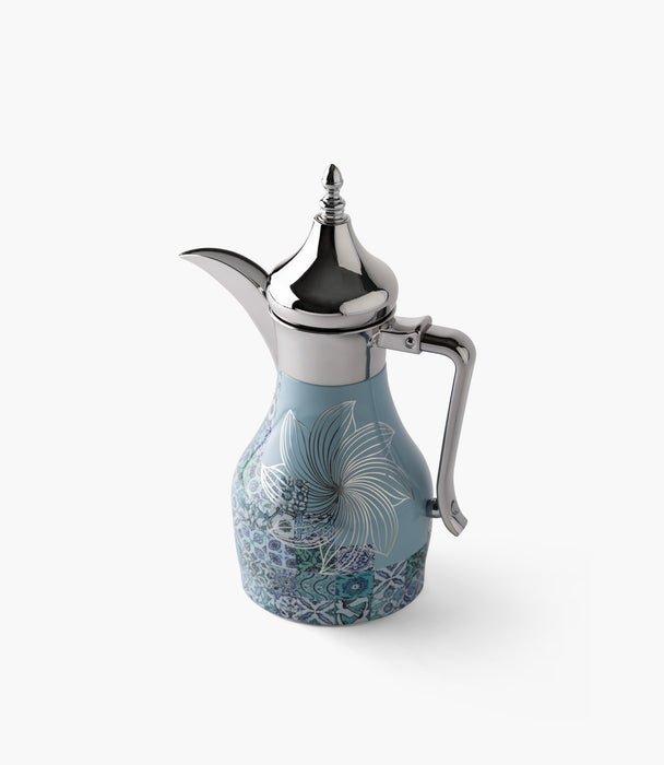 دلّة بلو تايلز ستانلس ستيل بزخارف ملونة