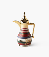 دلّة واسيم ستانلس ستيل بزخارف هندسية كلاسيكية