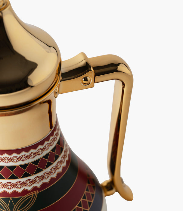 دلّة واسيم ستانلس ستيل بزخارف هندسية كلاسيكية