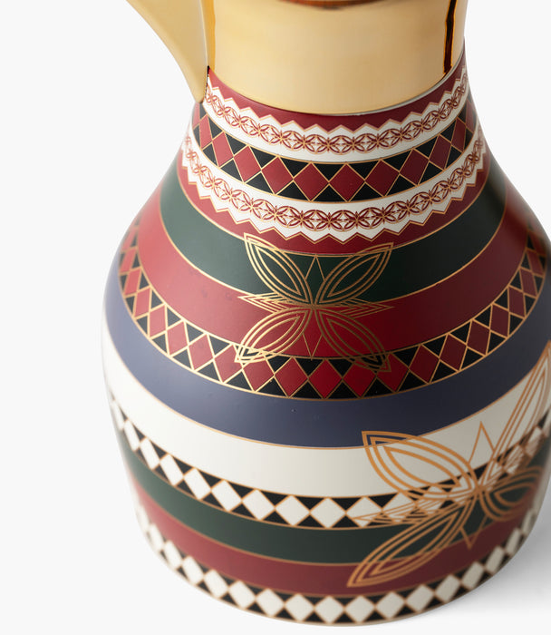 دلّة واسيم ستانلس ستيل بزخارف هندسية كلاسيكية