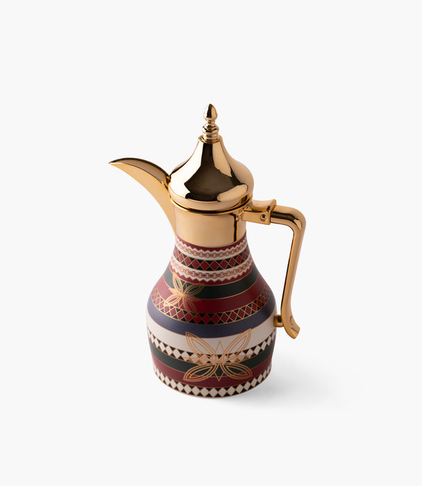 دلّة واسيم ستانلس ستيل بزخارف هندسية كلاسيكية