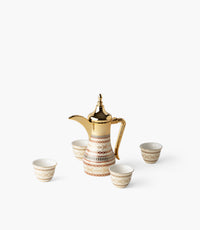 Marayah Pearl dallah 0.35L with 4 gawa cups
