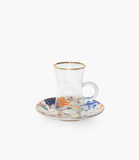 Kiara Blue Flower Tea set for 6 People/ 12 Pieces - Roomours