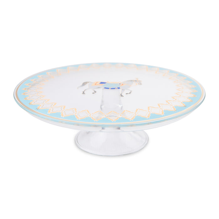 Pferd Tiffany Footed plate and Dome 24cm