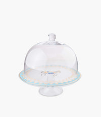 Pferd Tiffany Footed plate and Dome 24cm