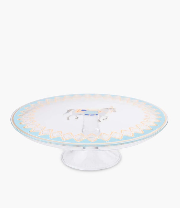 Pferd Tiffany Footed plate and Dome 24cm