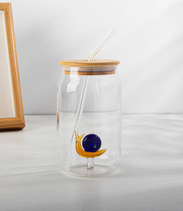 Coca Cola Cup Blue & Brown Snail