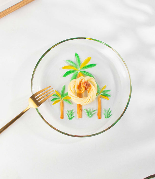 Palm Tree Plate 21*21*2cm