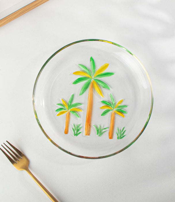 Palm Tree Plate 21*21*2cm