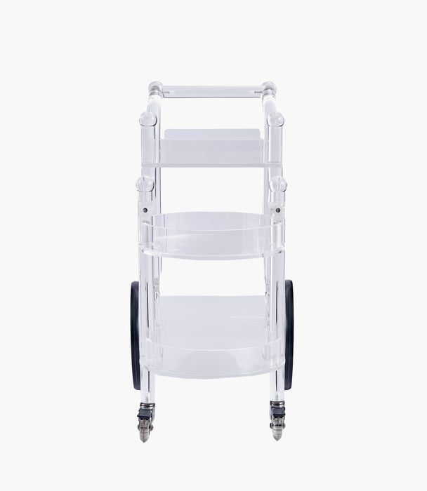 Astoria Acrylic Serving Trolley DIA 90x35x55 cm