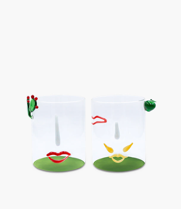 Romeo & Giulietta Set 2 Tumbler 8*8*9.5cm 370mL