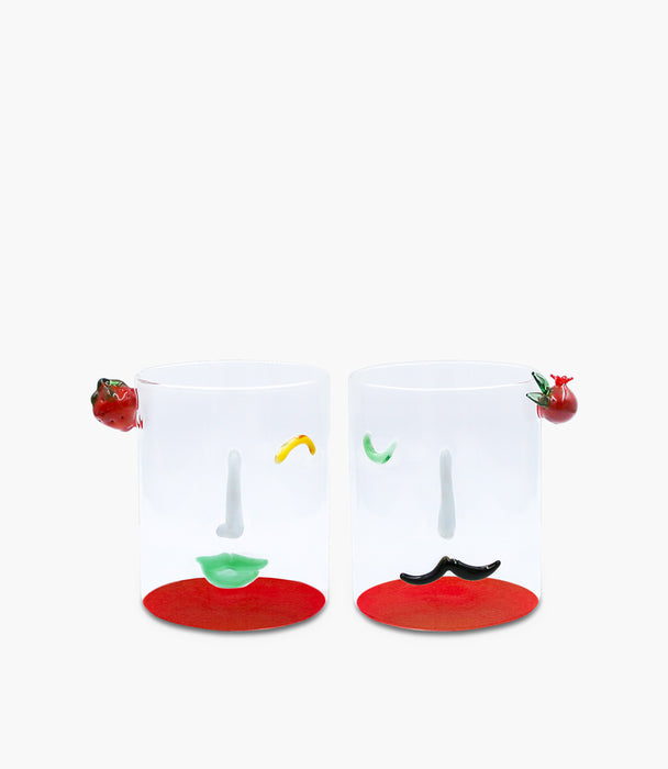 Romeo & Giulietta Set 2 Tumbler 8*8*9.5cm 370mL