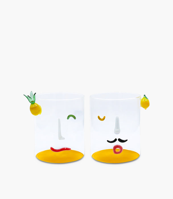 Romeo & Giulietta Set 2 Tumbler 8*8*9.5cm 370mL