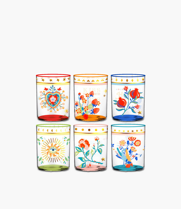 Mama Mia Set 6 Tumbler 8*8*9.5cm 370mL
