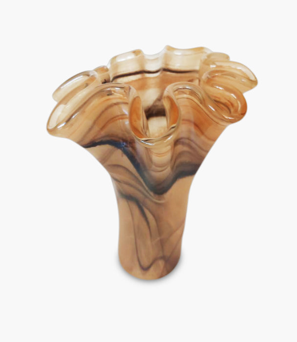 Deserto Lucky H40 Vase Brown Rust Honey Luster