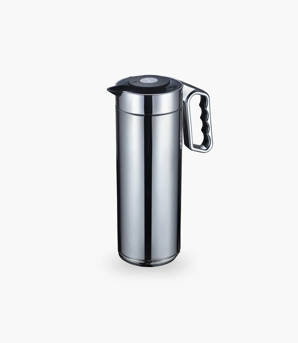 Cylinder Flask Full Body Chrome 1L