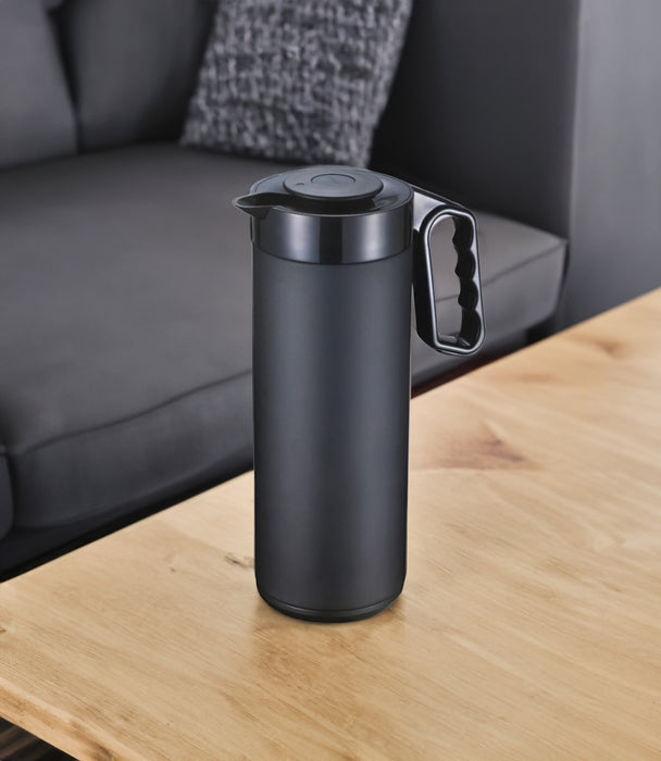 Cylinder Flask Full Body Mat-Black 1L