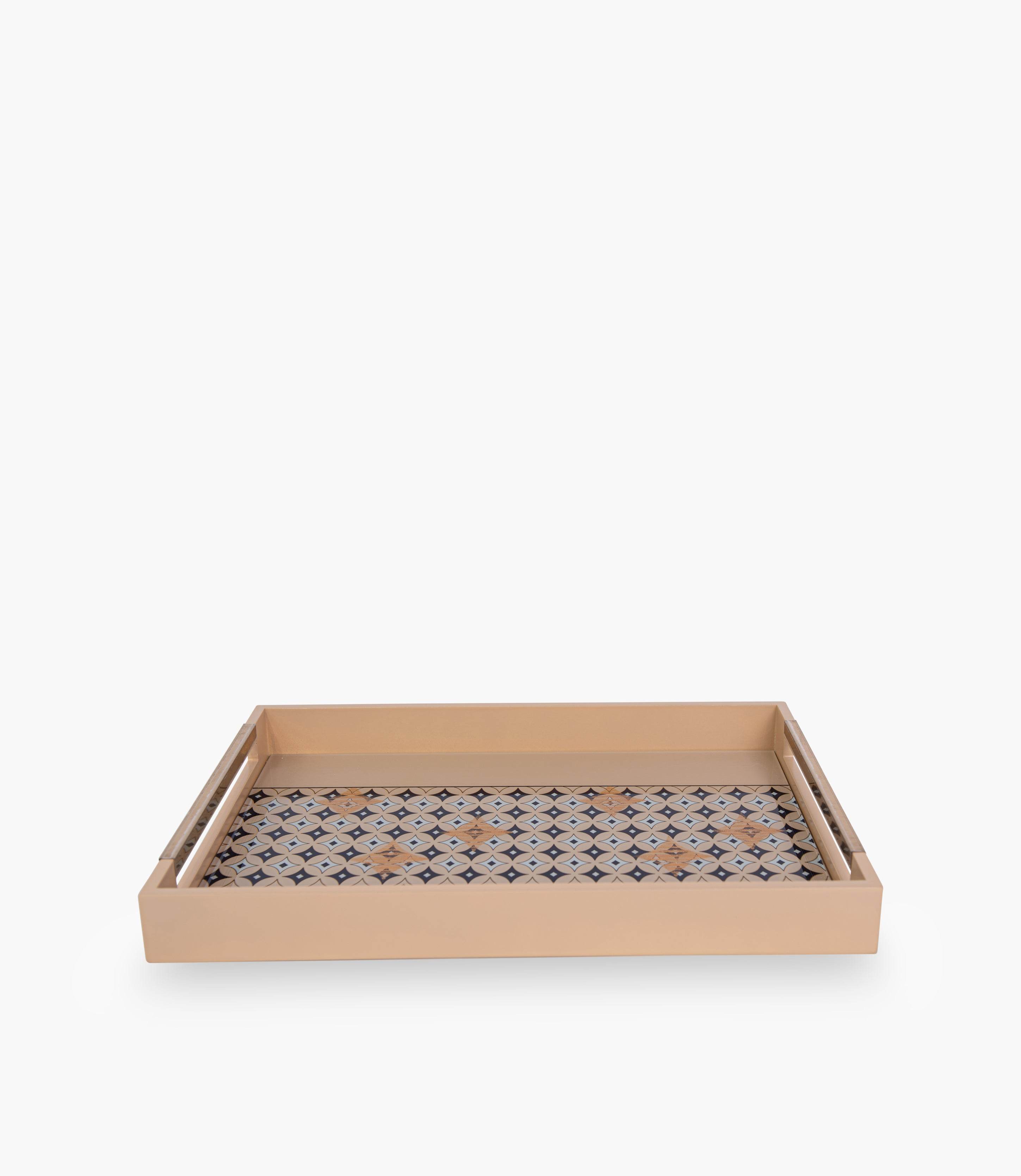 Geo beige Wooden Tray 48.3*33.8*5 cm — view 2