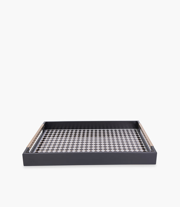 Circus Black & White/Gold Wooden Tray
48.3*33.8*5 cm