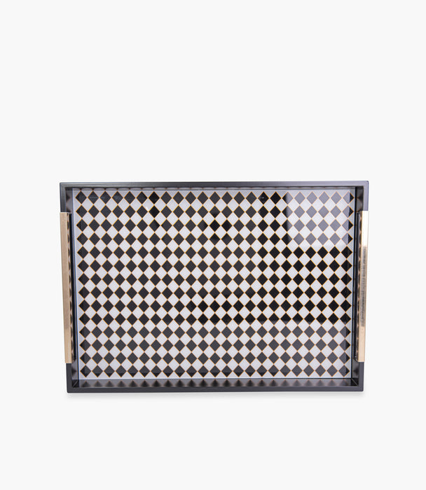 Circus Black & White/Gold Wooden Tray
48.3*33.8*5 cm
