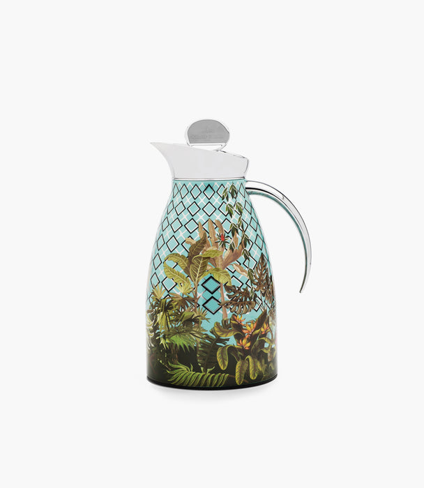 Amazonia 1L Thermos Silver Leaves Chrome