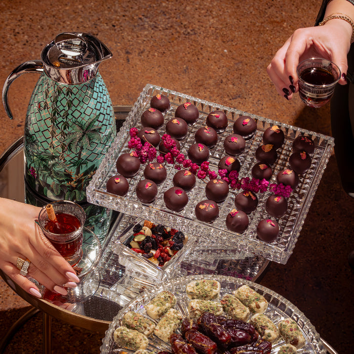 Amazonia Silver Leaves Chrome Thermos 1L