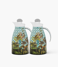 Amazonia Silver Leaves Chrome Thermos 1L