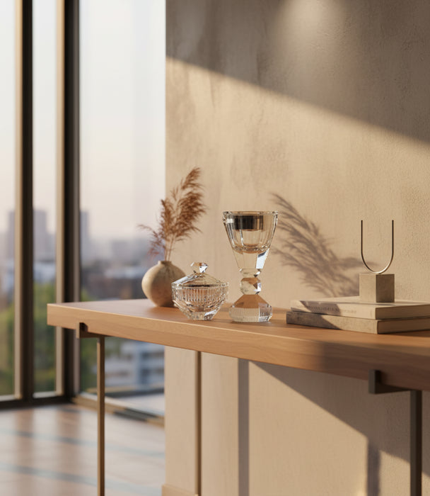 Canvas Incense Burner Crystal Clear 10x10x19.5Cm