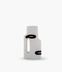 Monochroma Small Vase with Handle - Black & White - Roomours
