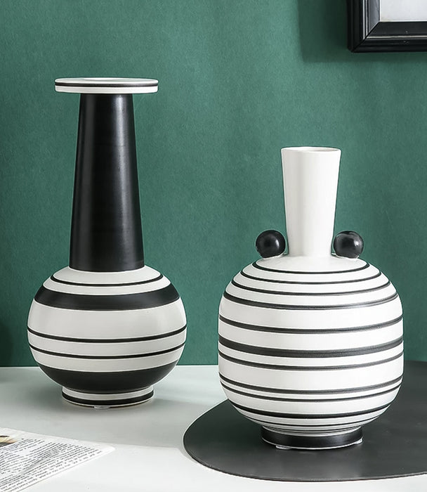 Monochroma Round Large Vase - Monochrome