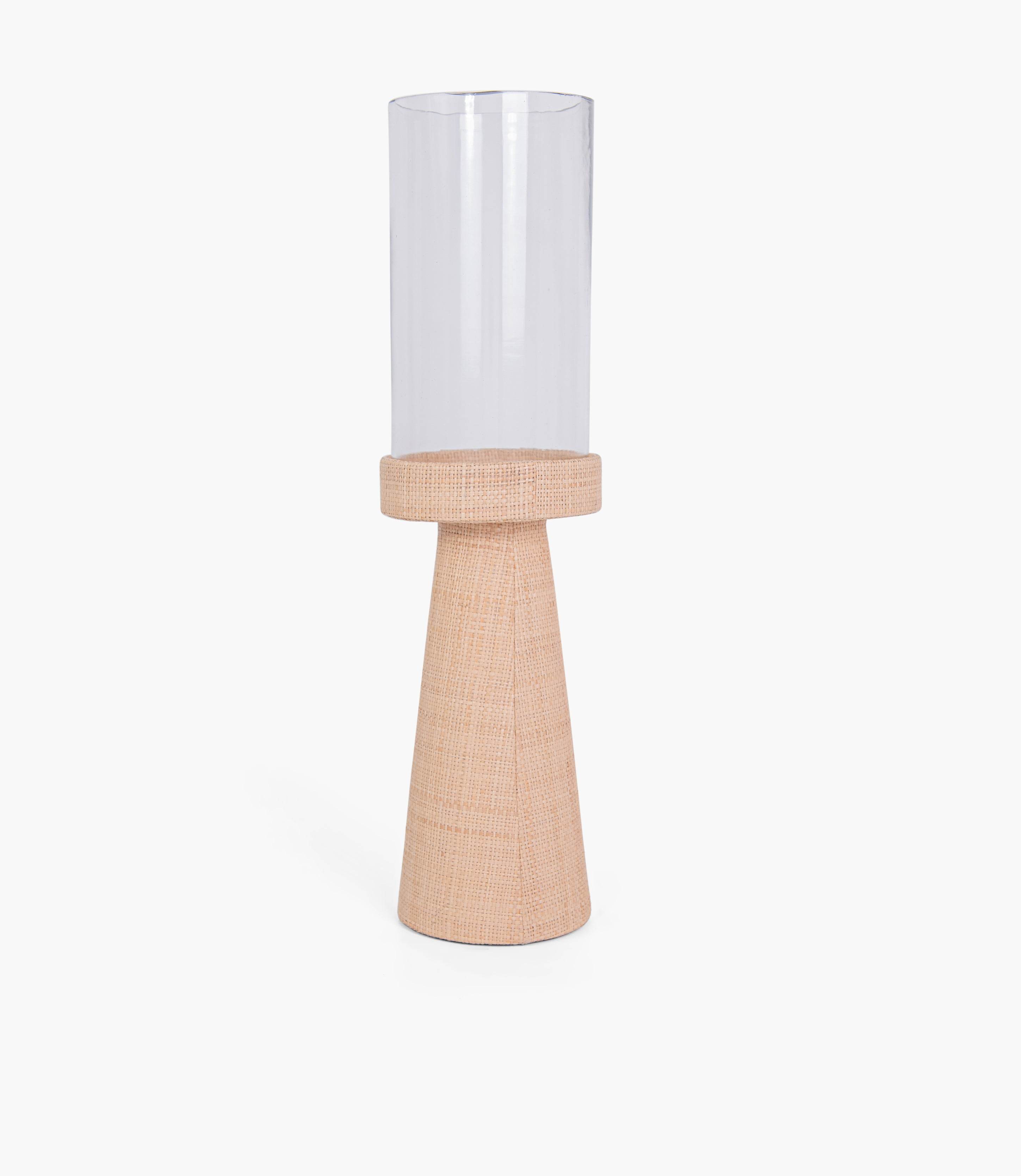 Tranquility Candle Holder, Natural, 11x11x42Cm