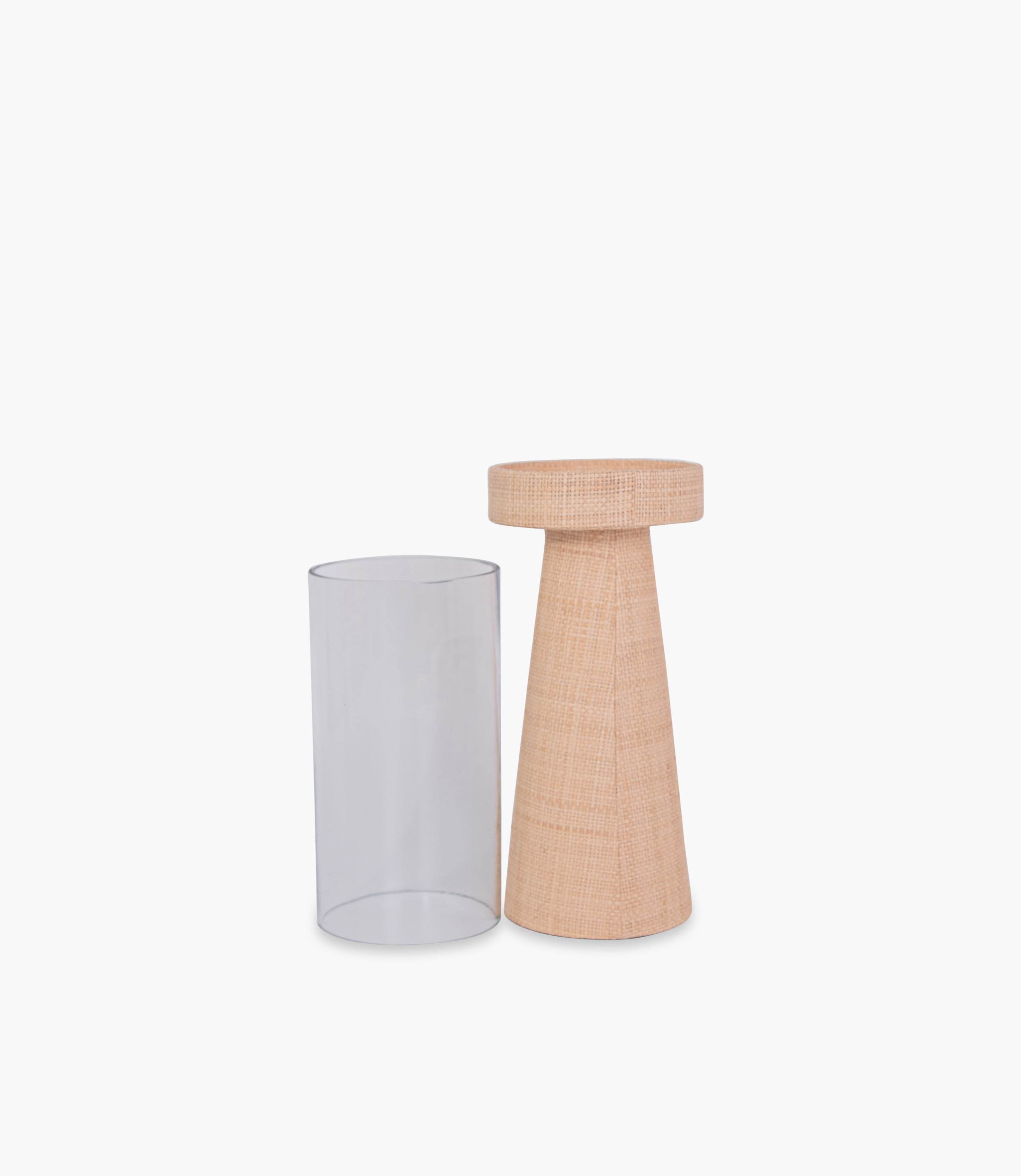 Tranquility Candle Holder, Natural, 11x11x42Cm — view 3