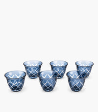 Celeste Azur Arabic Coffee Cup Set of 6