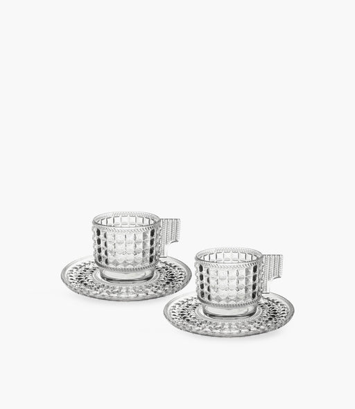 Chic & Zen - Cake Acrylic Set 2 Coffee Cup - Clear - Roomours