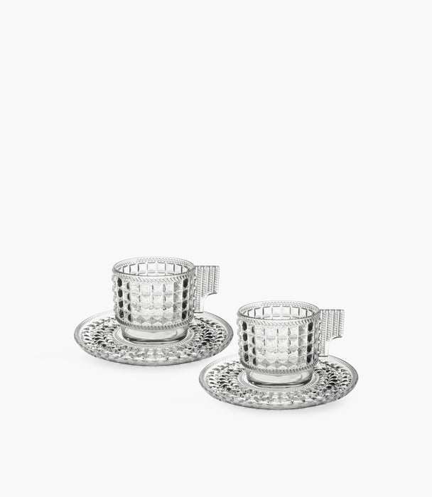 Chic & Zen - Cake Acrylic Set 2 Coffee Cup - Clear