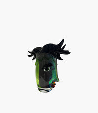 Vase Green and Black colour 27.5×10.5×30 cm