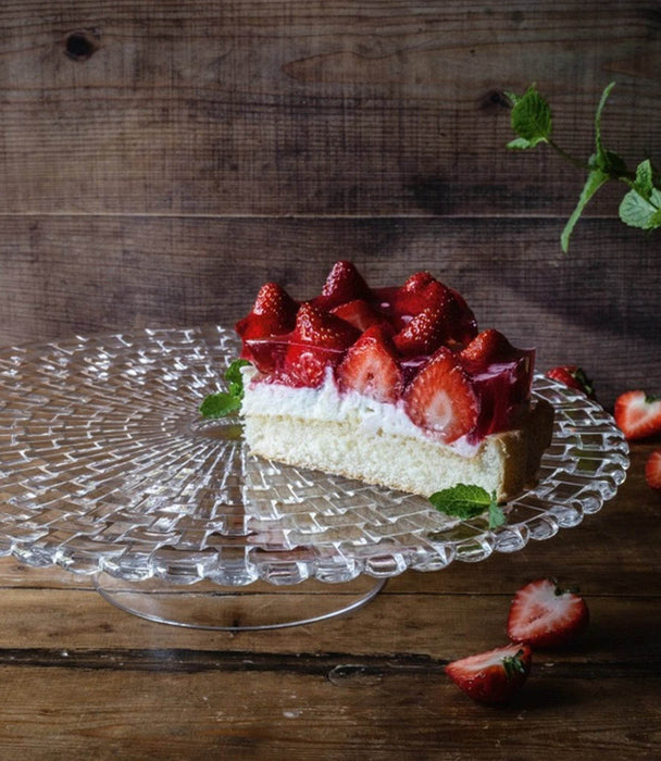 Bossa Nova Cake Plate with Two Layer Tray Stand - 2 pieces - Roomours