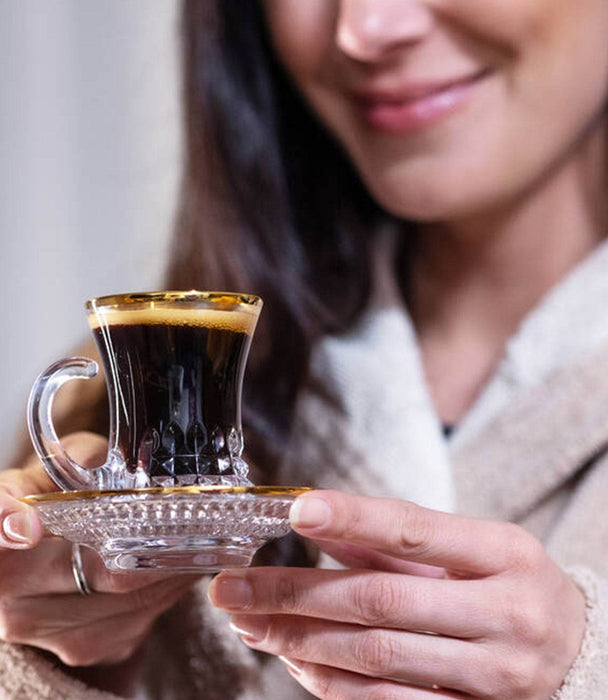 Chic Gold Coffee Thermos with Coffee & Tea Cups Set – 20 Pieces - Roomours