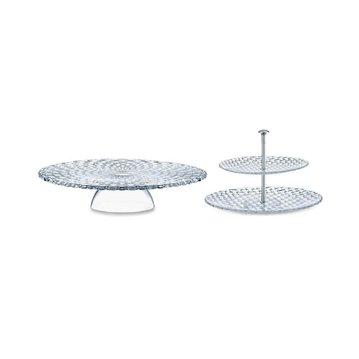 Bossa Nova Cake Plate with Two Layer Tray Stand - 2 pieces - Roomours