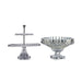 Crown Jewel Footed Bowl & Tray Stand – 2-Piece Set - Roomours