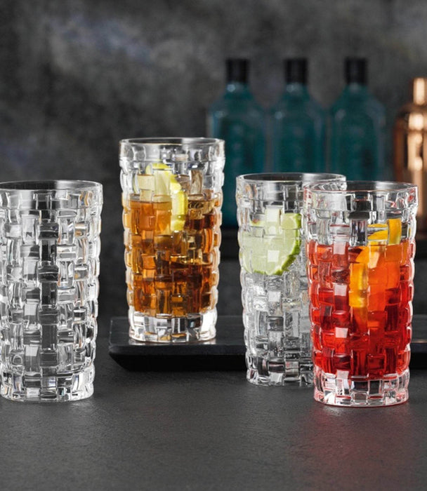Bossa Nova Long Drink Glasses – Set of 12 Pieces - Roomours